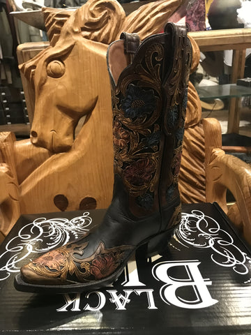 Lucchese Men's Sunset Roper Cowboy Boots in Whiskey Brown CL6503 C2
