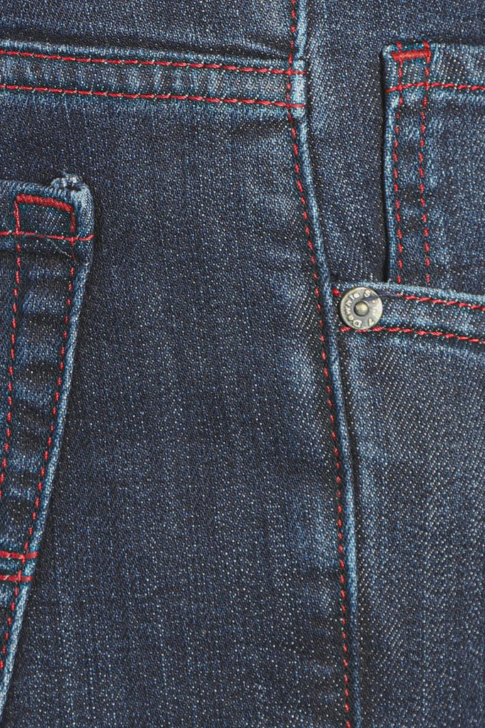 7 Downie Street Men's Oscar Red Stitch Jeans Denim Pants