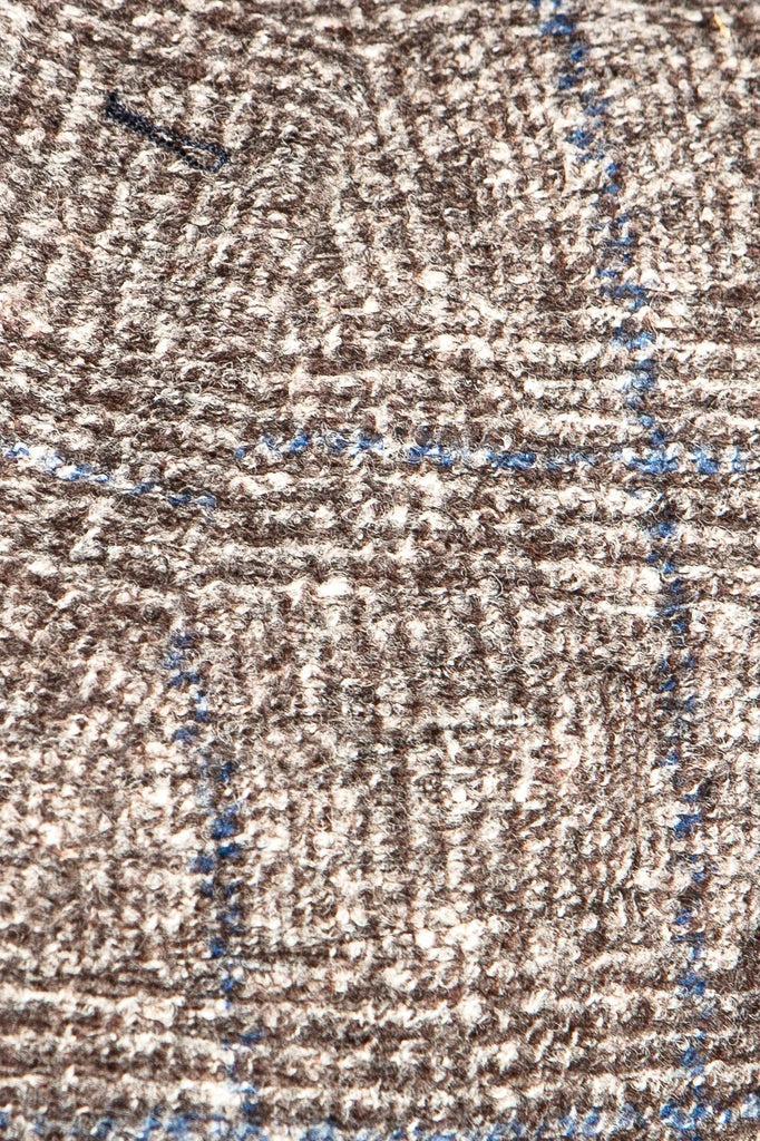 Brown and Blue Plaid Sports Coat Bourbon Men's Blazer by 7 Downie Street