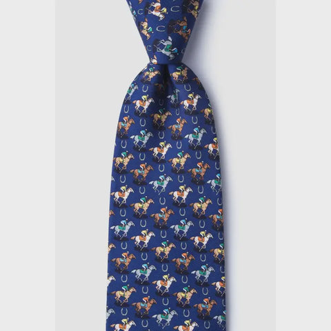 Alynn  Men's Silk Tie Bringing Up the Rear AL300655 SS24