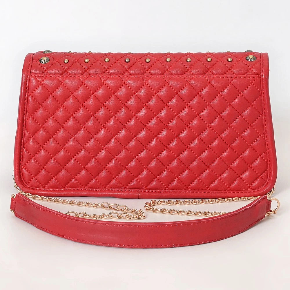 American Darling Red Crossbody Leather Bag ADBGA871 SS25