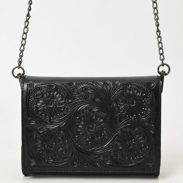 American Darling ADBGZ855 Crossbody Black Genuine Western Leather