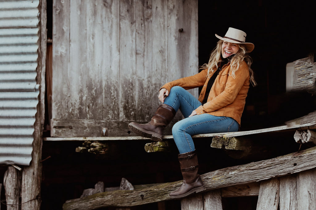 Men's Waterproof Leather SHORT Town & Country Boots by Outback