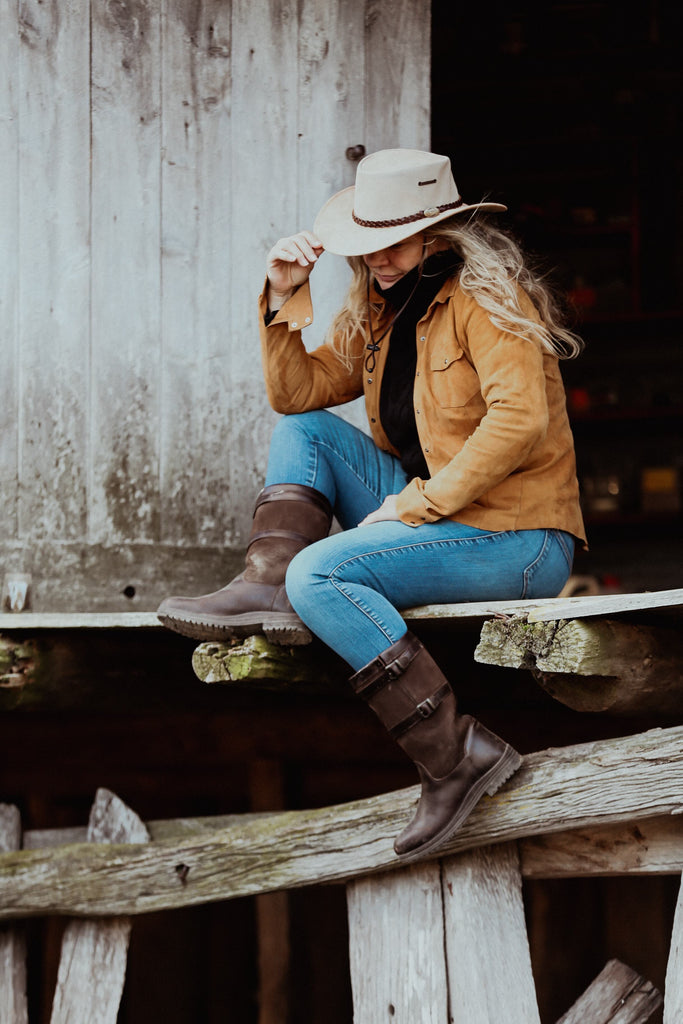 Men's Waterproof Leather SHORT Town & Country Boots by Outback