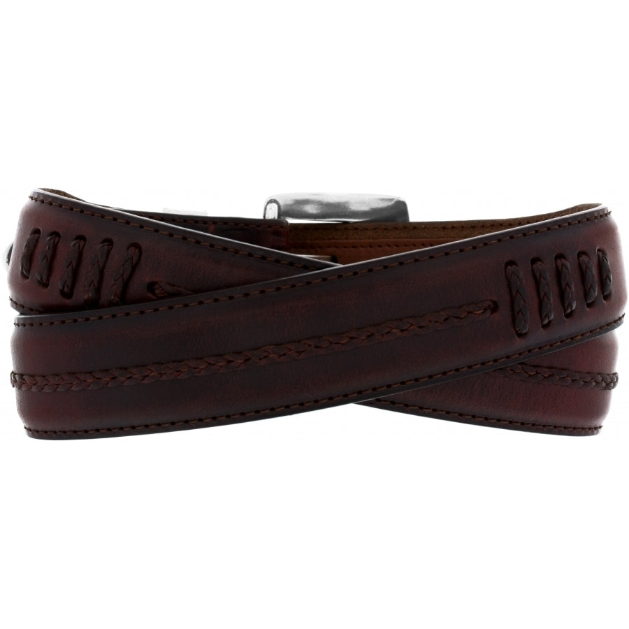 BRIGHTON Brown Mens Belt Salina Taper 74807 FW25up