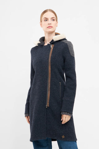 Stapf ANNIKA Beige Water-Repellent Wool Coat Made in Austria