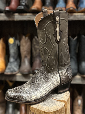 Lucchese Men's Sunset Roper Cowboy Boots in Whiskey Brown CL6503 C2