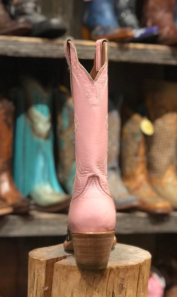 Black Jack Women's PINK LPKHT-8906-F5F5 Tooled Wingtip Boots SS25