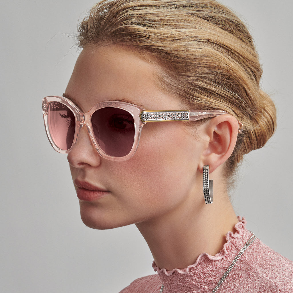 Brighton Intrigue Rosewater Clear Frame Pink Sunglass A13230