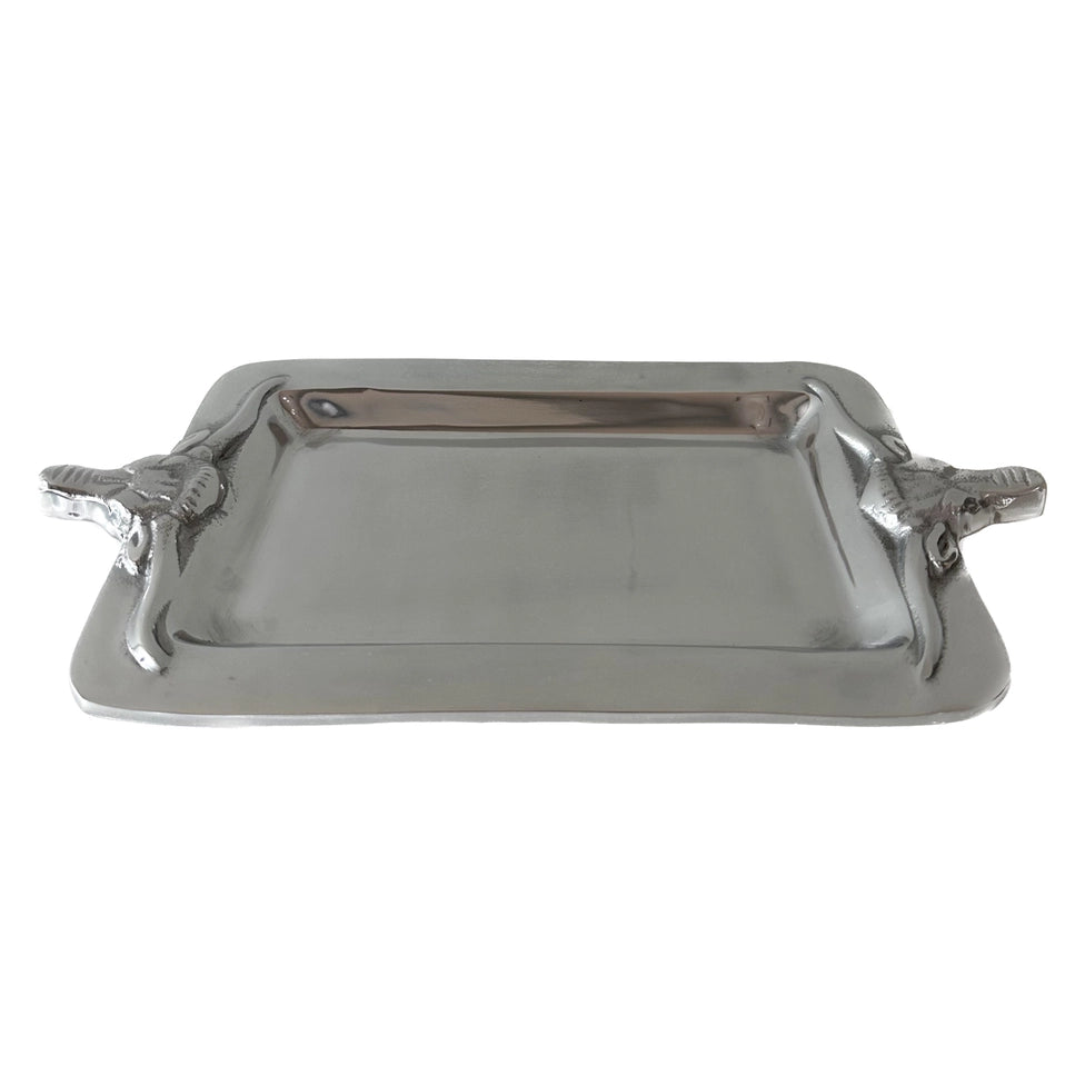 Bull Tray Polished Aluminum Rectangle 71459 SS25