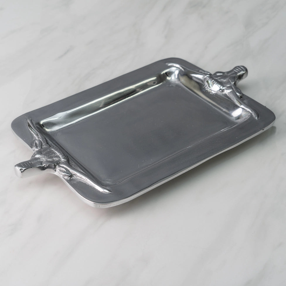Bull Tray Polished Aluminum Rectangle 71459 SS25