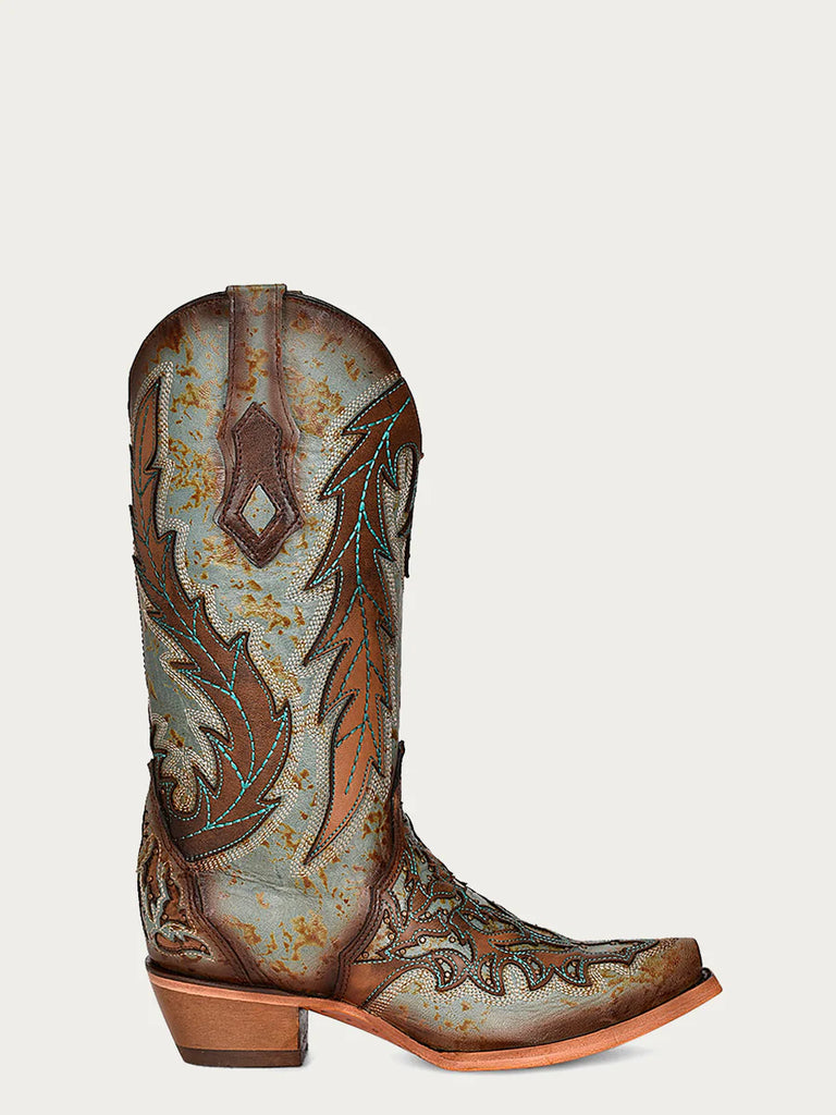 CORRAL Womens C3976 BROWN TURQUOISE ON SALE!