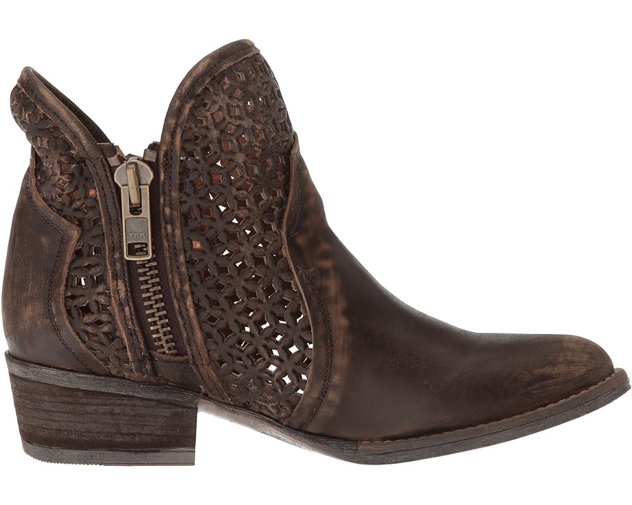 Circle G Q5019 Women's Brown Cutout Shortie Boot
