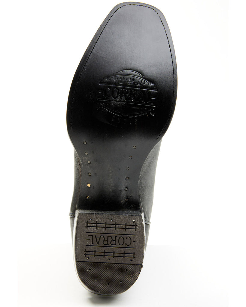 Men's Black Square Toe Cowboy Boots Corral Boots A4547