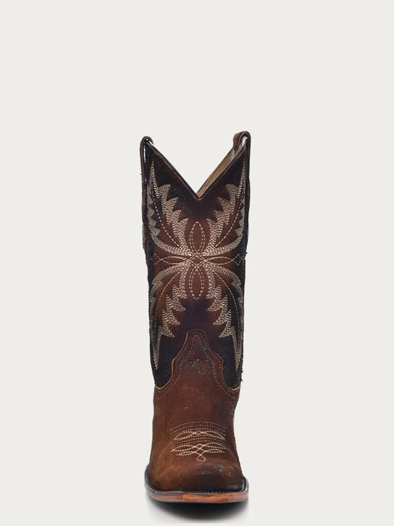 Corral C4023 Men's Chocolate Emb SQ. Toe Tall Cowboy Boot SS24