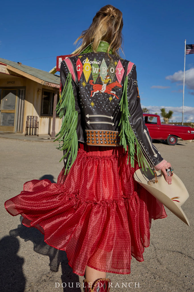 Double D Ranch Atomic Biker Leather Jacket Bronco C3425 SS25