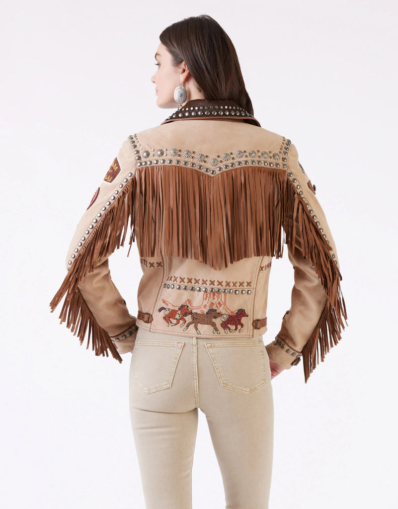 Double D Ranch Horses of the Wind Leather Jacket C3293