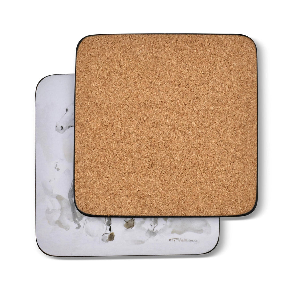 Spirited Horses Wine Coasters Set of 6 Equestrian Home Style