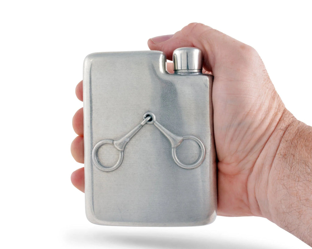 Vagabond Equestrian PEWTER FLASK Bit H143EQ FW25