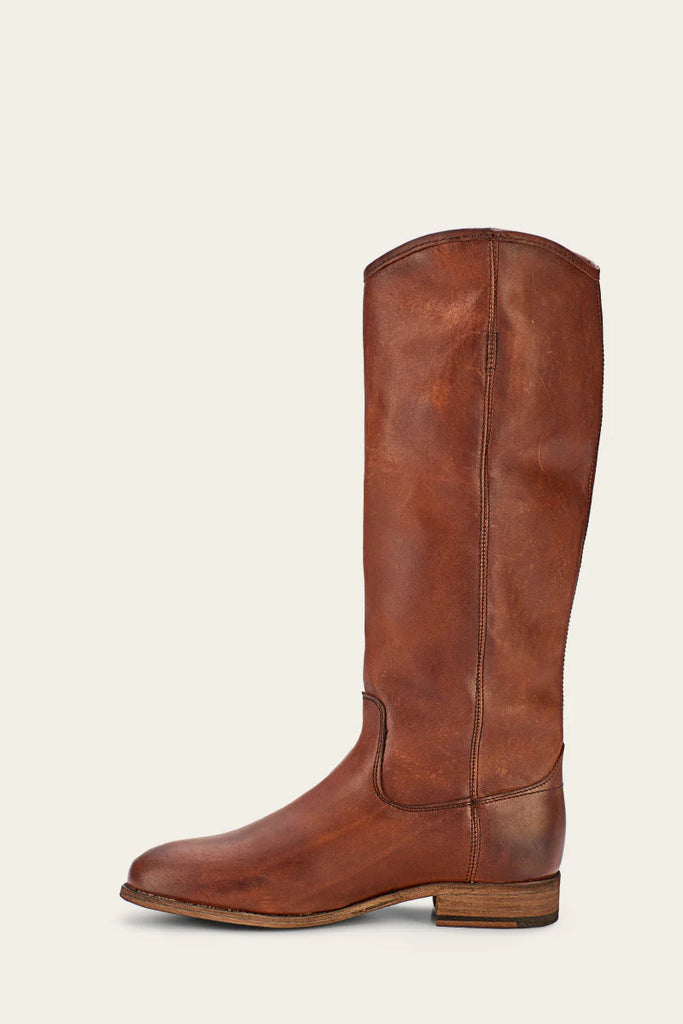 Tall Women's Leather Equestrian Riding Style Fashion Boots in Cognac - Frye Melissa Button 2 Boots - Saratoga Saddlery & International Boutiques