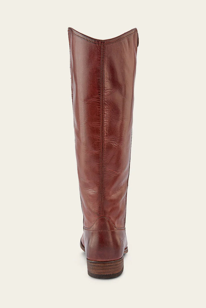 Tall Women's Leather Equestrian Riding Style Fashion Boots in Mahogany Frye Melissa Button2 Boots