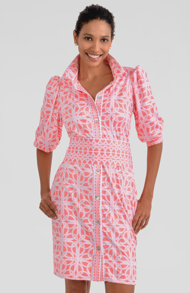 Gretchen Scott Dress Swagger Dress Ring Toss Melon JDPSRT SS25