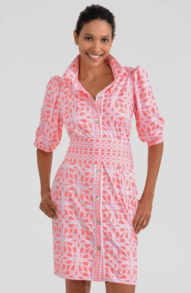 Gretchen Scott Dress Swagger Dress Ring Toss Melon JDPSRT SS25