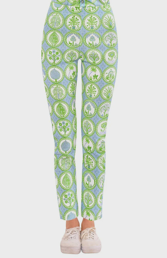 Gretchen Scott PAEQCL Pants Circle of Love Periwinkle Green SS2425up
