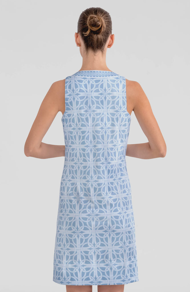 Blue and White Gretchen Scott Dress Ring Toss Plain Jane Peri ON SALE!