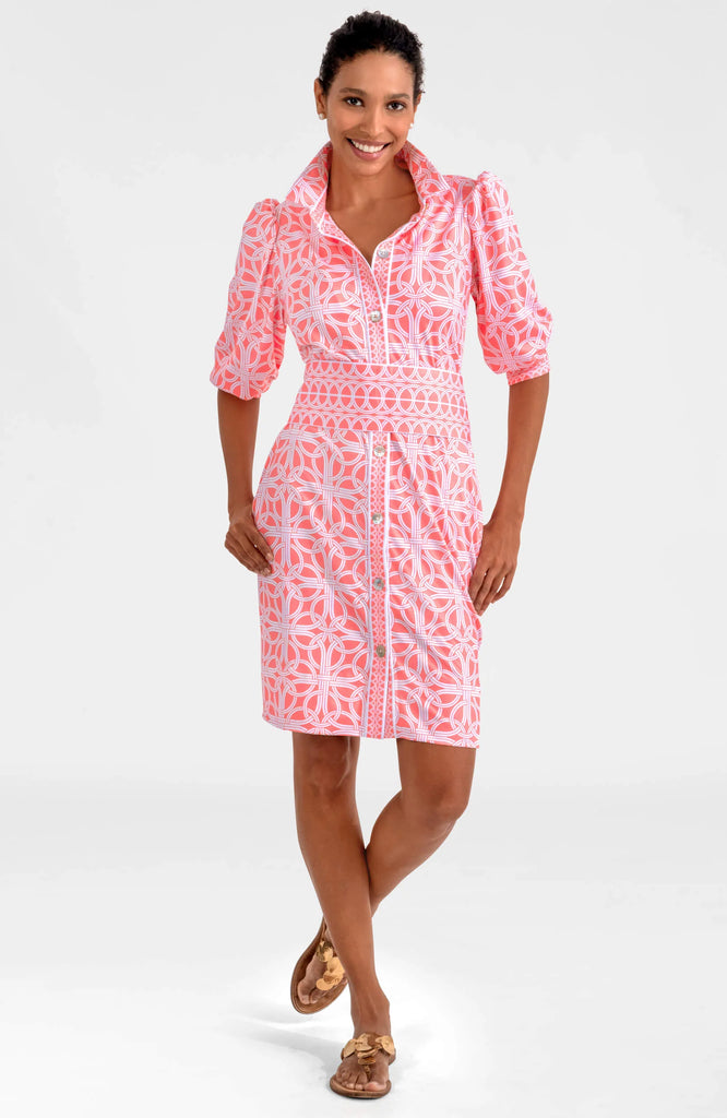 Gretchen Scott Dress Swagger Dress Ring Toss Melon JDPSRT SS25