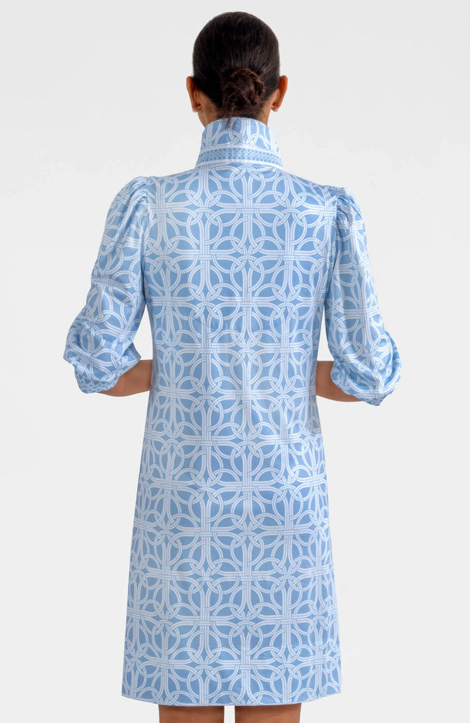 Gretchen Scott Dress Swagger Dress Ring Toss Periwinkle JDPSRT SS25