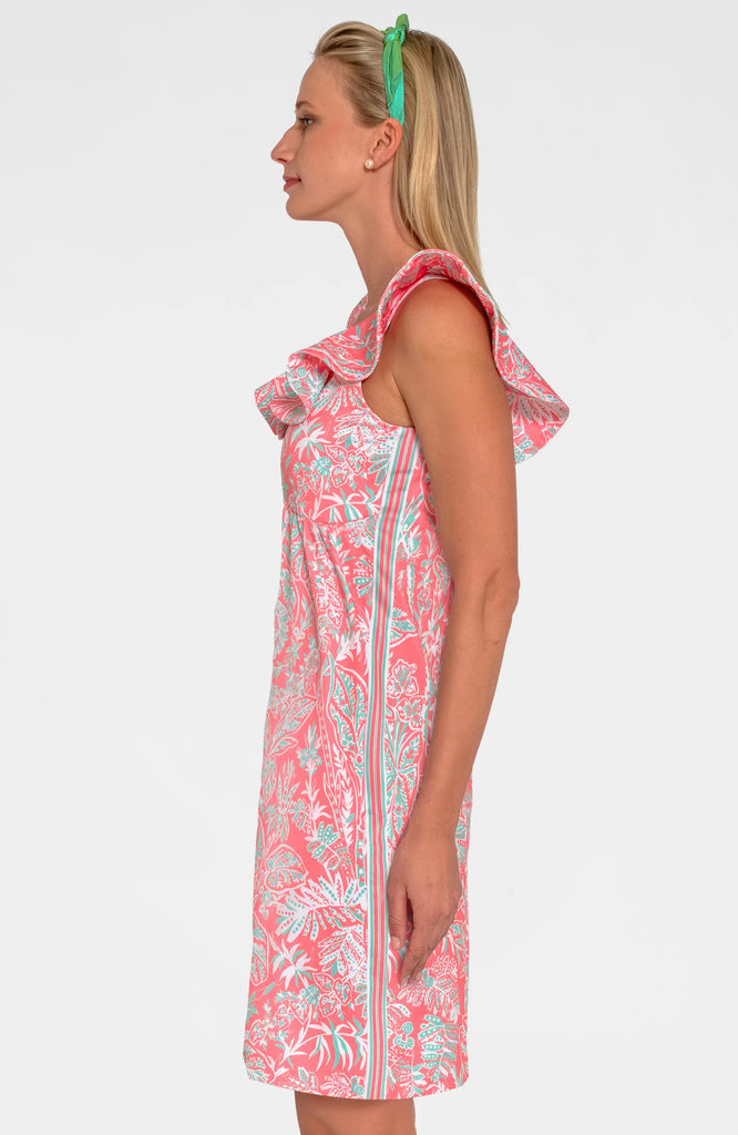 Gretchen Scott Fling Fantasy Empire Dress Melone Turq Vintage Vines JDRFVV SS25