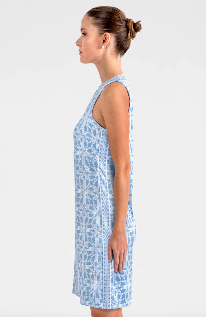 Blue and White Gretchen Scott Dress Ring Toss Plain Jane Peri ON SALE!