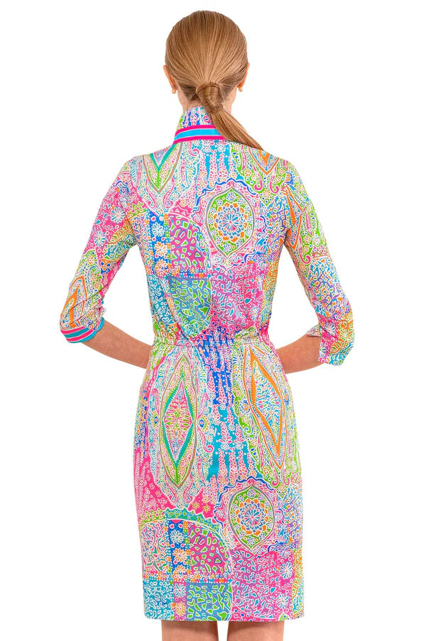 Gretchen Scott Twist and Shout Dress Grand Bazaar BRIGHTS SS2425up