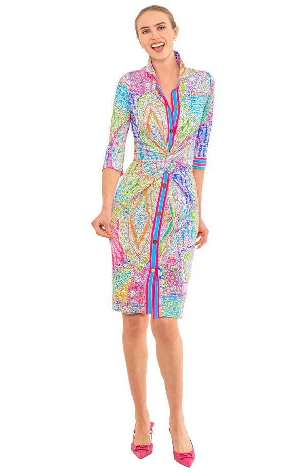Gretchen Scott Twist and Shout Dress Grand Bazaar BRIGHTS SS2425up
