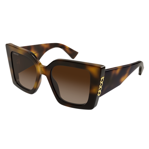 Gucci Oversized Cat Eye Havana Brown Sunglasses Made in  display picture 1