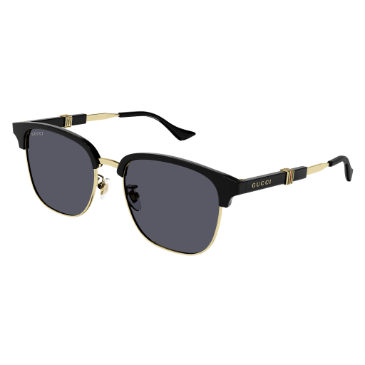 Gucci Sunglasses GG1499SK-001 in Black Gold with Grey Lens
