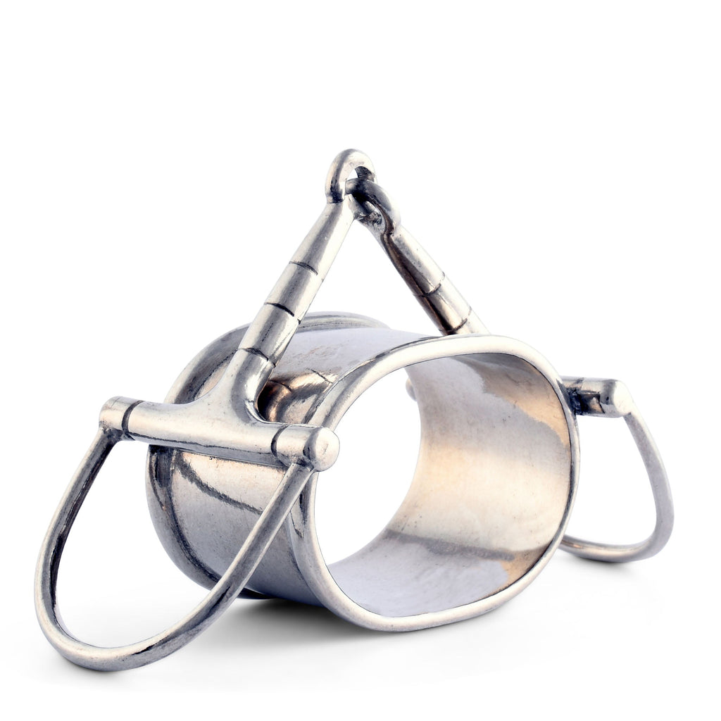 Vagabond House Horse Bit Napkin Ring luxury-grade pewter H115B-1