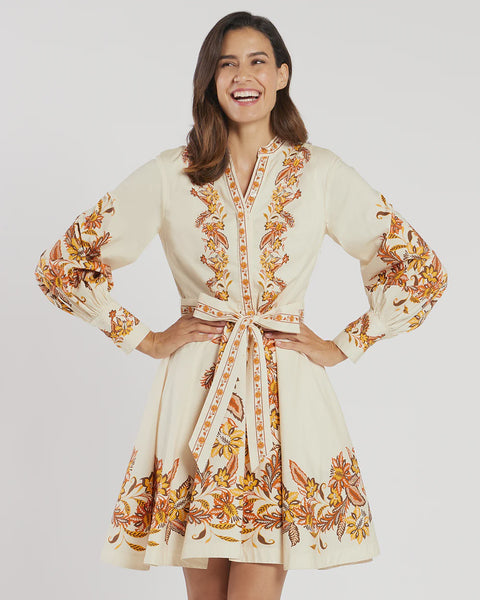 Petra Dress Cotton Voile in Auburn Floral| Jude Connally XS / Auburn Floral