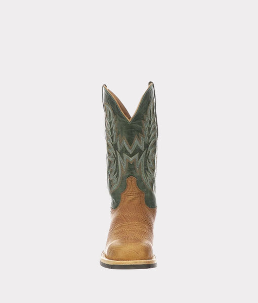 Lucchese M4092 Square Toe WF-2510 Rudy Cognac Tan Cowboy Boots