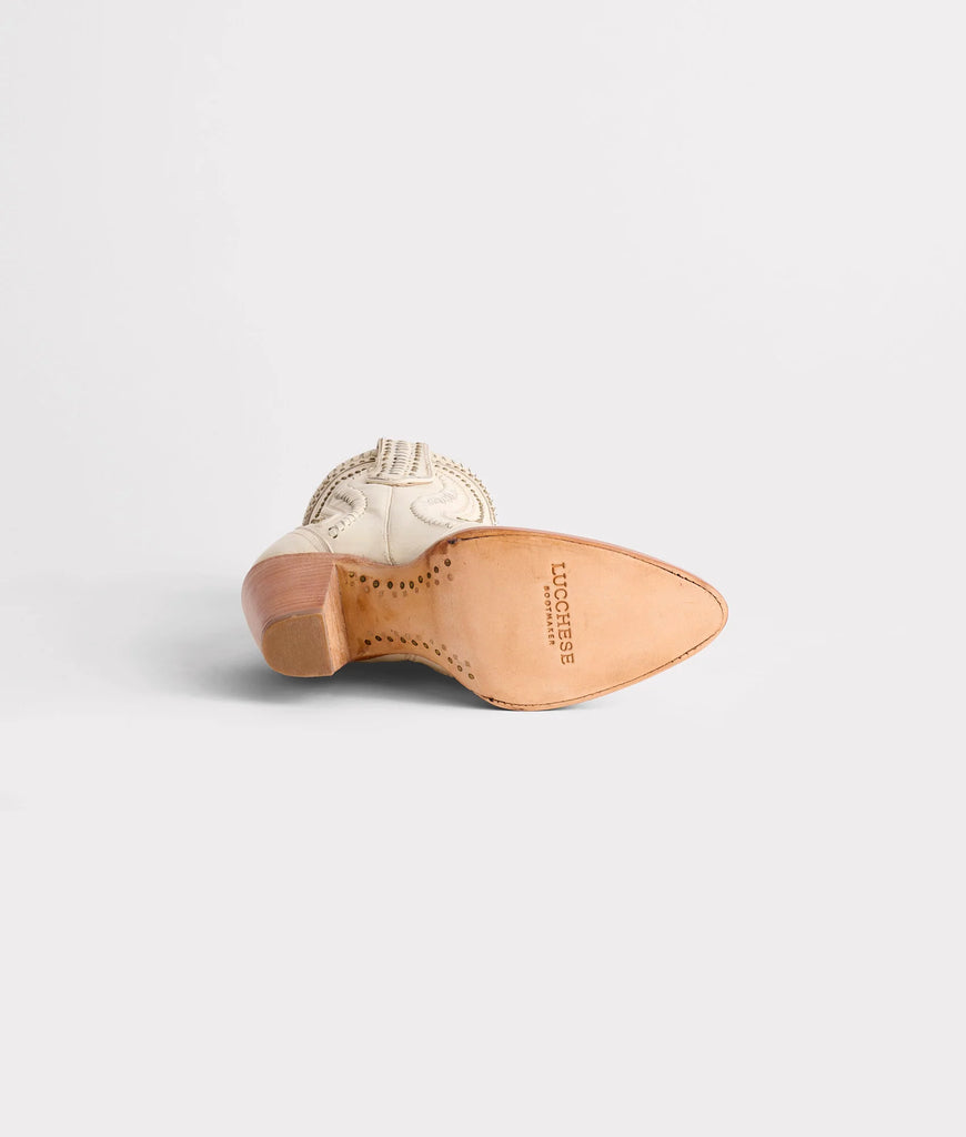 Lucchese Women's White Ankle Shanae Boot M6091 SS25