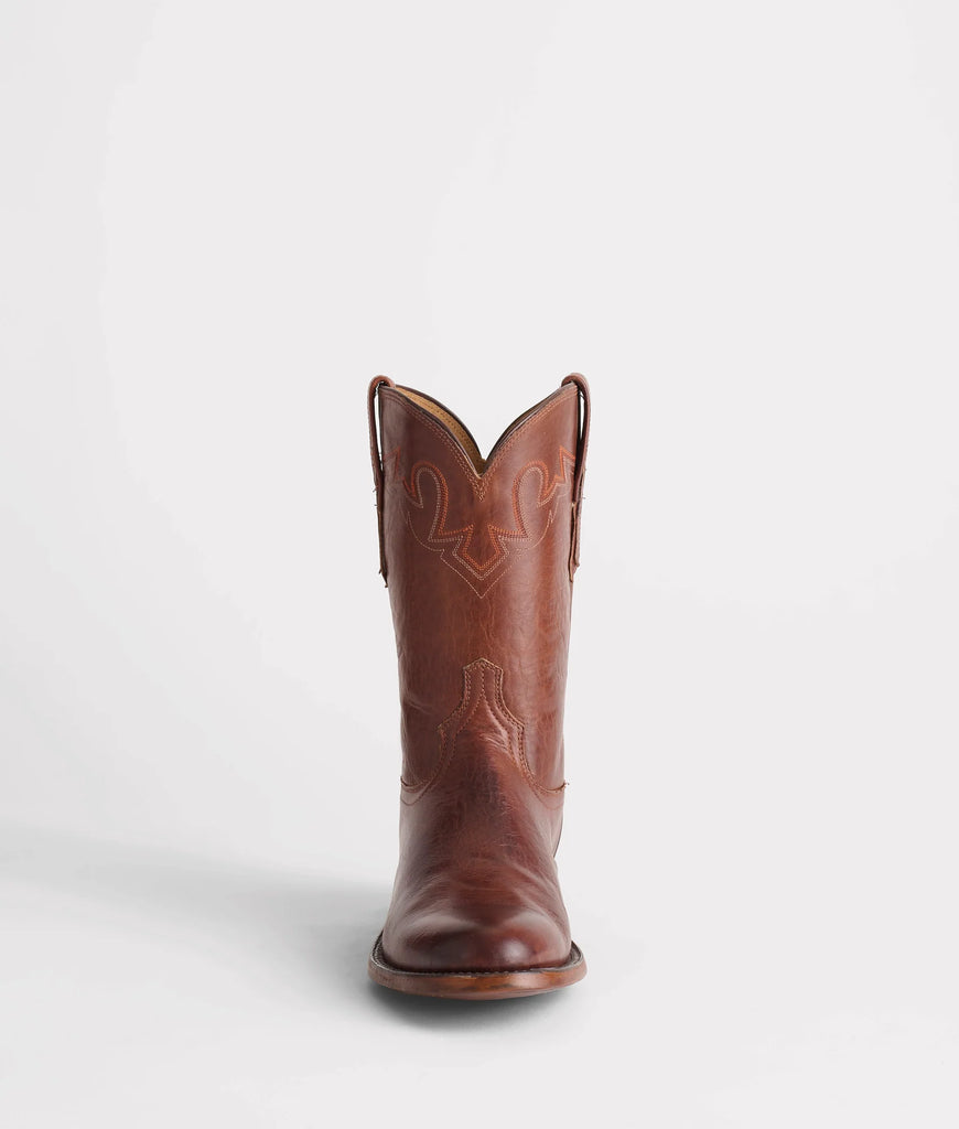 Lucchese Men's Sunset Roper Cowboy Boots in Whiskey Brown CL6503 C2