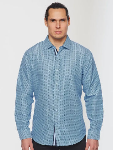 7 Downie Street Blazer Light Blue Plaid Stretch Nantucket Sports Coat