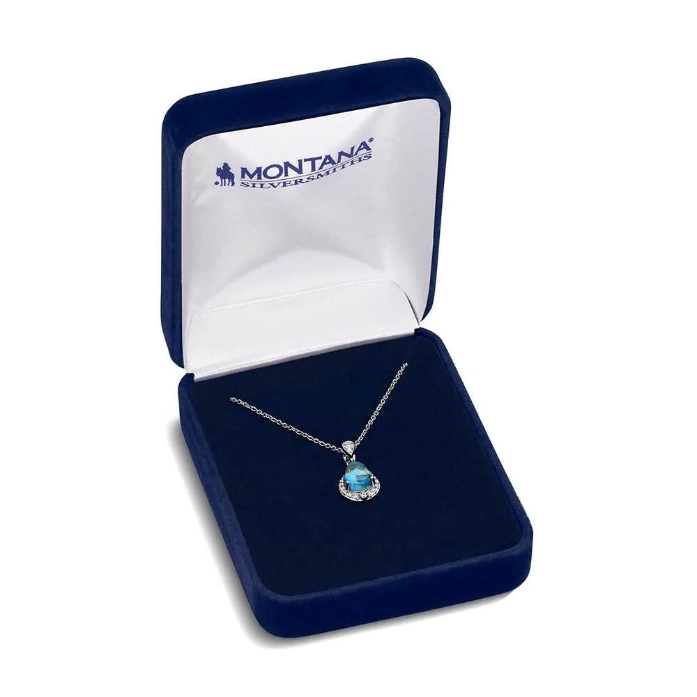 Montana Silversmiths Blue Rivers Turquoise Necklace NC5958 SS25