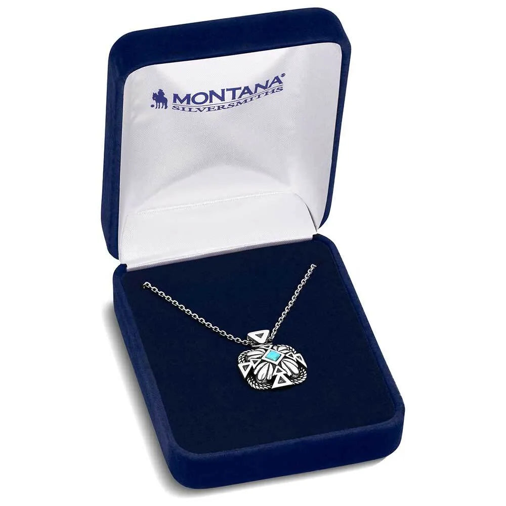 Montana Silversmiths Jewelry Desert Sage Turquoise Necklace NC6116 SS25