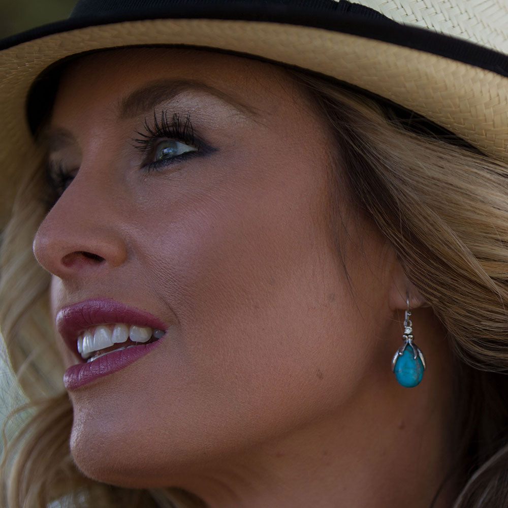 Montana Silversmiths Jewelry Pursue the Wild Crowns of Glory Turquoise Earrings SLKTER2801 SS25