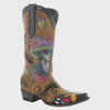 Old Gringo L3779-2 Women's Day of the Dead Cowboy Boots Catarina in Brown