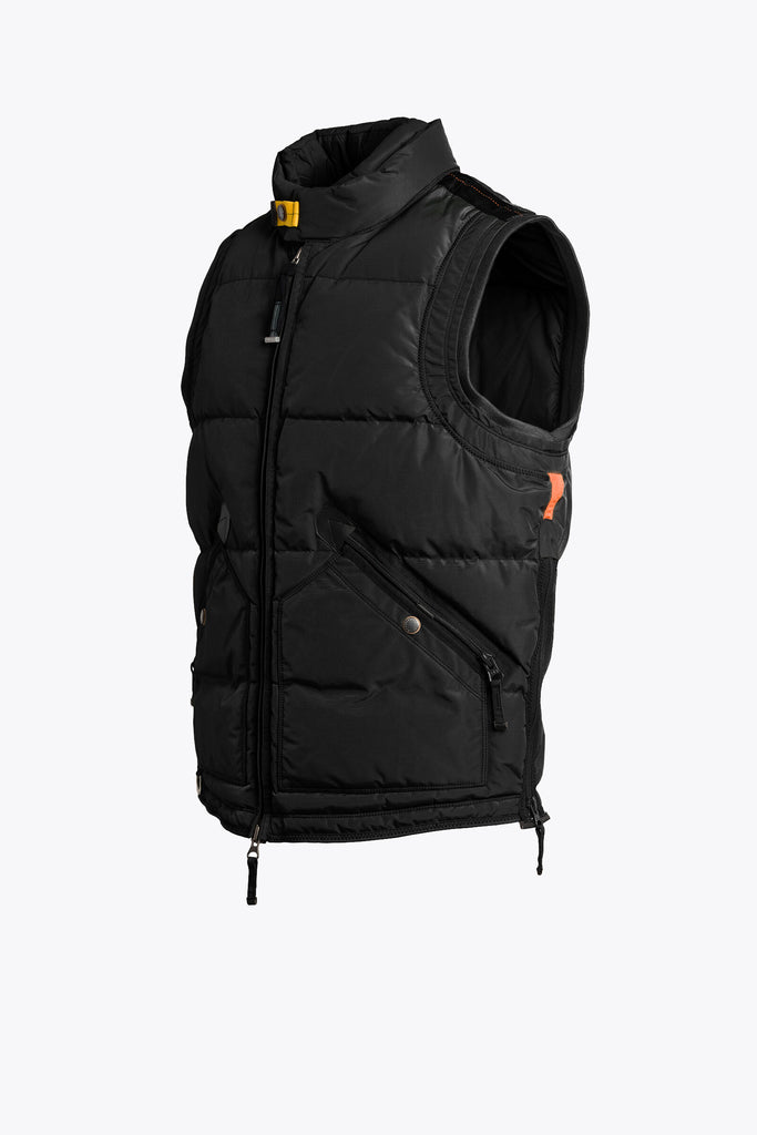 Parajumpers Kobuk Men's Winter Vest in Black PM JCK MA05 SS2225up