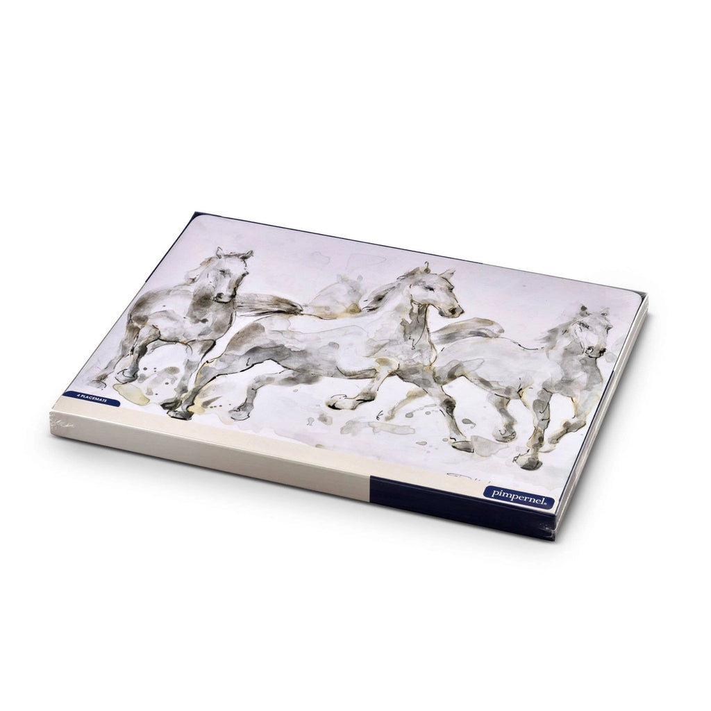 Spirited Horses Placemats Set of 4 | Equestrian Home Goods