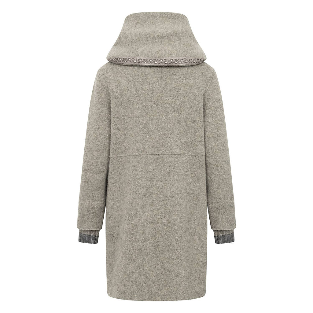 Stapf ANNIKA Grey Lero water-repellent Fine Wool Coat Made in Austria ON SALE